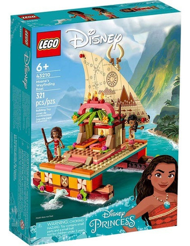 Kit Lego Disney Barco Aventurero De Vaiana 43210 321 Piezas