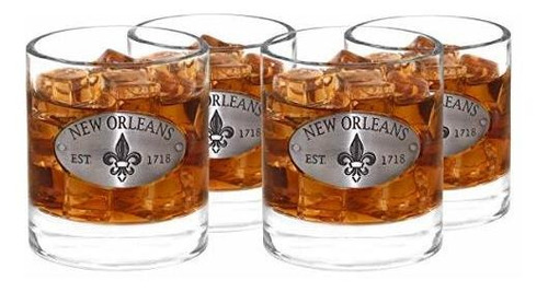 Vasos De Old Fashioneds, Americaware New Orleans Grabado Med