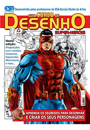 Guia Curso De Desenho Super-herói 01, De Vários, Vários. Editorial On Line Editora, Capa Dura Em Português