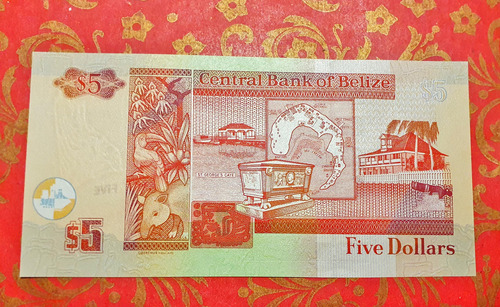 Belice Belize Coleccion 5 Dolares Año 2020 Unc Sin Circular