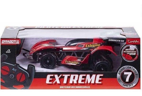Imagem 4 de 6 de Carrinho Controle Remoto 7 Funções Extreme Vermelho Candide