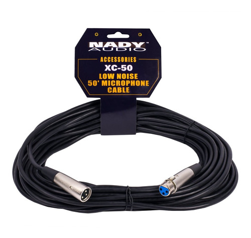 Nady Xc-20 20-foot Cable De Micrófono Xlr Negro