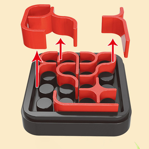 Curve Puzzle Box Fun Simple Rule Juego De Estrategia Rojo