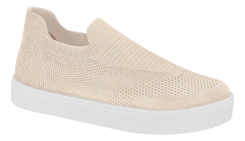 Tênis Feminino Moleca Slip On Knit Calce Fácil Leve  Moda