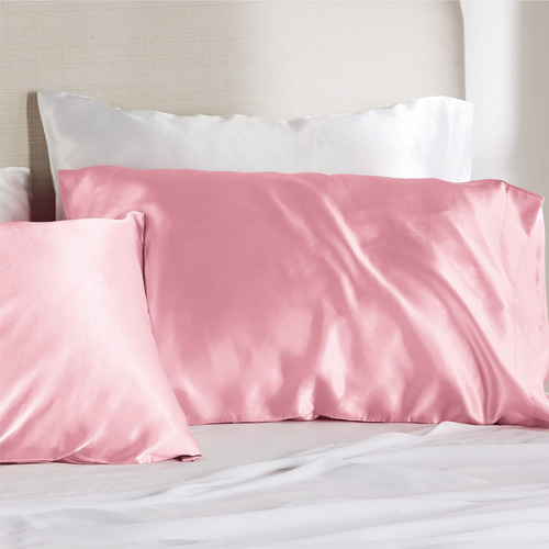 Juego De 2 Fundas De Almohada De Satén Suave