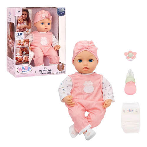 Baby Born My Real Baby Doll Annabell - Ojos Azules: Doll De