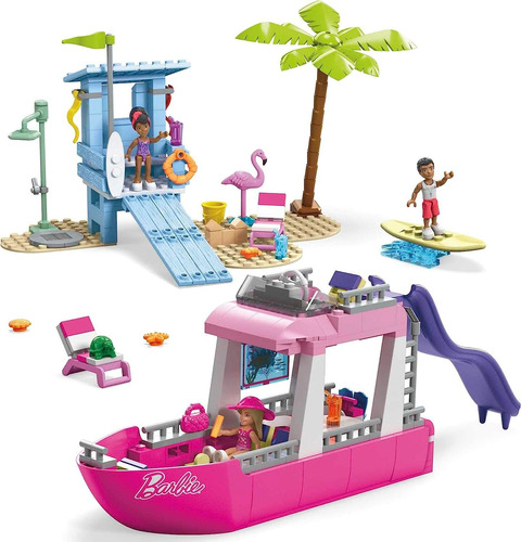 Mega Barbie Juguete Construcción Bote De Los Sueños Malib