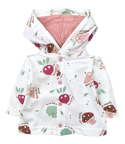 Imagen 1 de 4 de Saquito Bebé Nene Nena. Saco Campera Capucha Media Estación