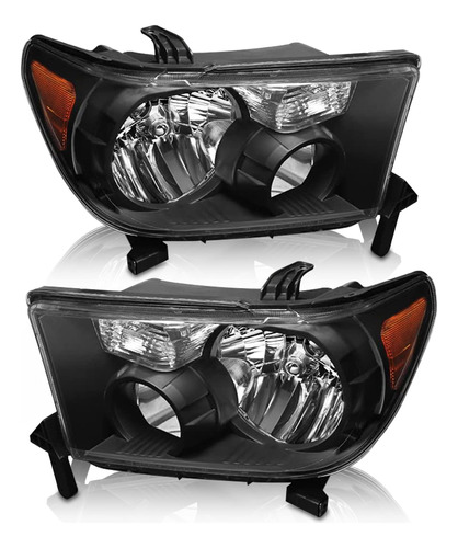 Repuesto Para Toyota Tundra Sequoia Carcasa Negra Reflector