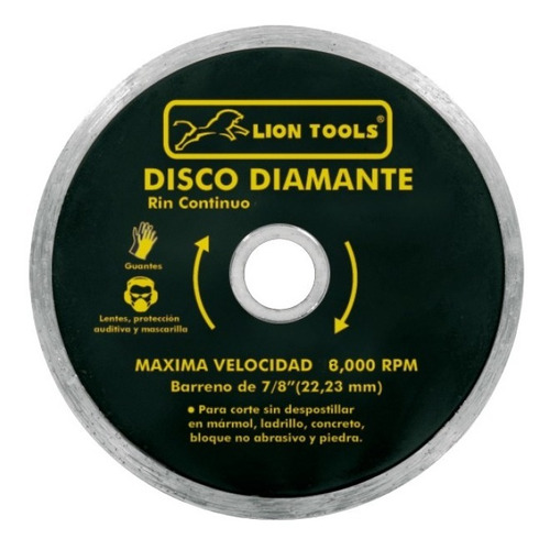 Disco Diamante Rin Continuo 7  177.8mm Lion Tools