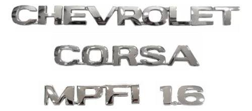 Kit De Emblemas Chevrolet Corsa (4pcs)
