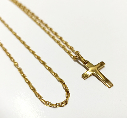 Cadena + Crucifijo Oro 18k Sellado Inmaculada Divina Oferta!