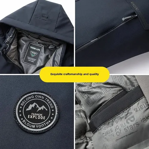 Abrigo Cálido De Algodón De Invierno Graphene Thermal Lock Para Hombre