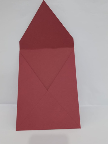 30 Envelope Bico Marsala Colorred Escuro 180g 16x22 Vertical