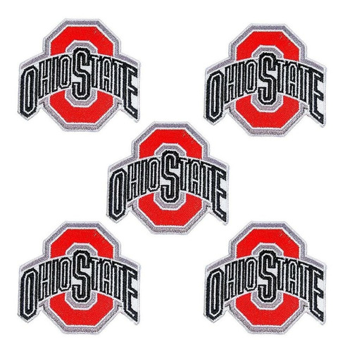 5 Parche Decoracion Bordado Para Planchar Ohio State Buckey