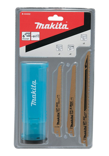 Conjunto Com 6 Lâmina Serra Sabre Makita B-44432