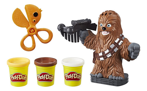 Play-doh Star Wars Chewbacca, Latas De 2 Onzas De 3 Colores