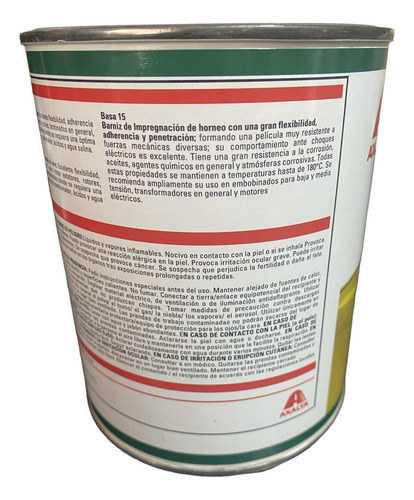 Barniz De Impregnación Basa 263 A 1 Litro Motores Bobinas