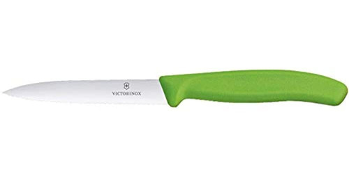 Victorinox Cuchillo De Pelar Con Borde Ondulado Verde 10 Cm