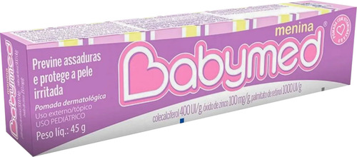 Pomada Para Assaduras Babymed Menina 45g