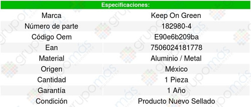 Tensor Accesorios Mercury Sable V6 3.0l 88/92 Kg 1319364