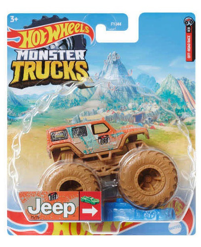 Hot Wheels Monster Truck Jeep Off Road Race Jeep Monster Try