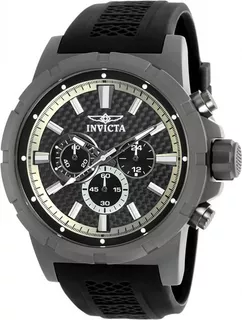 Reloj Invicta Hombre 20453 Titanium 100m 20453 Color de la malla Negro Color del bisel Gris oscuro Color del fondo Negro