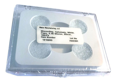 Discos De Membrana Micronsep Mce 0.45µm25mm, 100/pk, 1215263