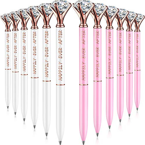 12 Piezas Happily Ever After Bridal Shower Diamond Pen ...