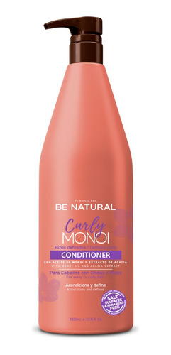 Be Natural Conditioner Curly Monoi Rizos Definidos Fco 1lt