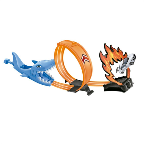 Brinquedo Super Pista Loop De Tubarão Com Carrinho De Metal