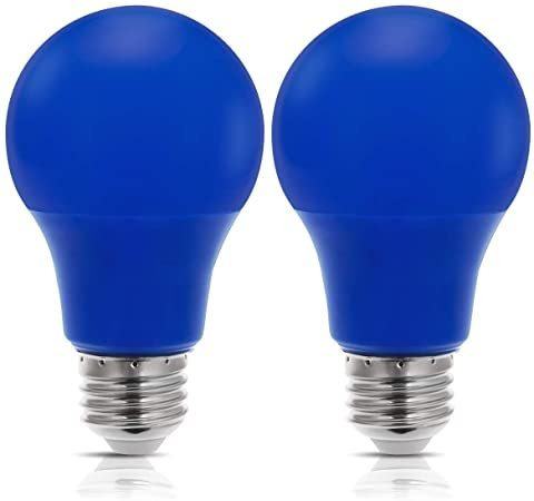 Bombilla Jandcase A19 Azul De Luz Led, 40w Equivalente, 5w,