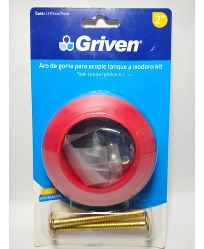 Kit De Fijacion Para Tanque W.c Con Goma Griven