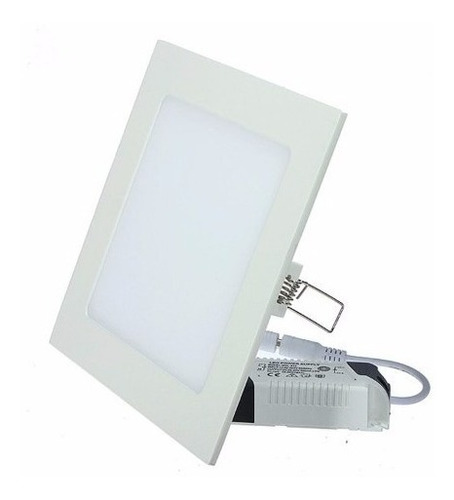 Panel Led Embutir Ultradelgado Cuadrado 6w Luz Fria Macroled