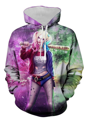 Sudadera Estampada Creativa Harley Quinn Cute Suicide Squad