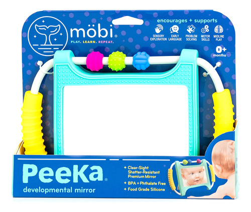 Mobi Peeka - Espejo De Desarrollo Para Bebés, Juguetes Seg.