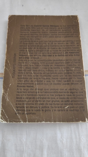 Relato De Un Náufrago ( G.g.marquez ) (Usado)