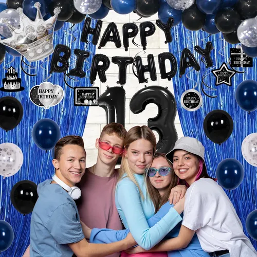 Decoraciones De Cumpleanos Numero 13 Para Ninos, 73 Unidades
