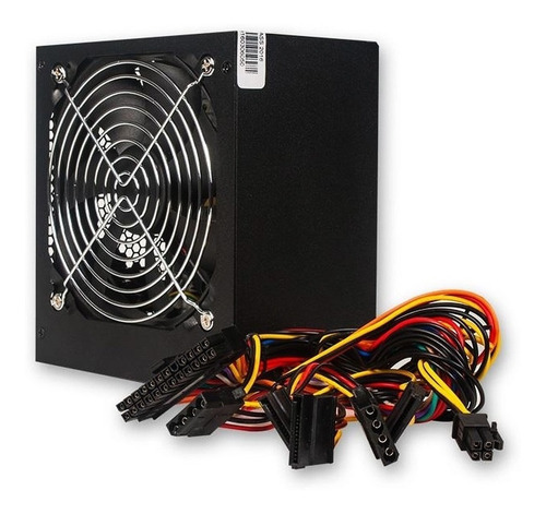Imagen 2 de 4 de Fuente de alimentación para PC Noga ATX-600 600W negra 220V