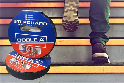 Imagen 4 de 6 de Cinta Antideslizante Doble A Stepguard Negra 25mm X 18mts