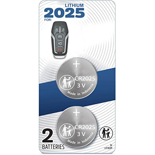 (2 Pack) Cr2025 Batería De Llave Remota Ford, Estuche ...