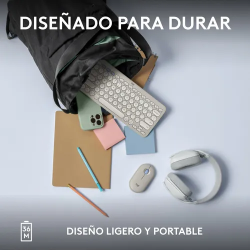 Logitech Pebble Keys 2 K380s Teclado Bt Multi-device Blanco