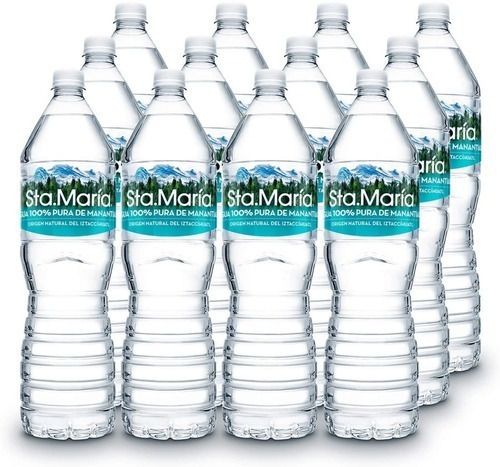 Pack De 12 Piezas De Agua Sta Maria 1500 Ml