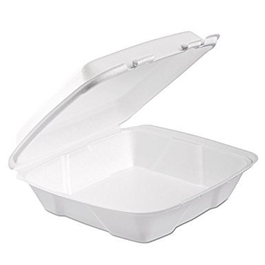 Dardo 90htpf1r Espuma Tapa Articulada Recipiente, 1-comp, 9