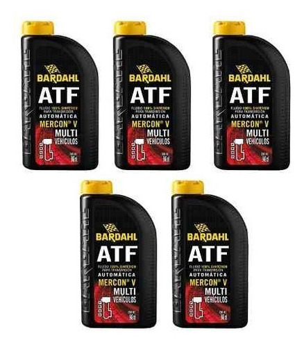 Imagen 5 de 11 de Atf Aceite 5 Pzs Fluido Sintético De Transmisión Automática