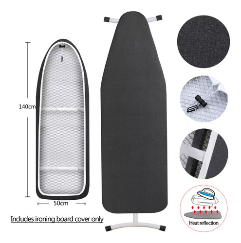 Funda Y Almohadilla Para Tabla De Planchar Extra Gruesas Y R