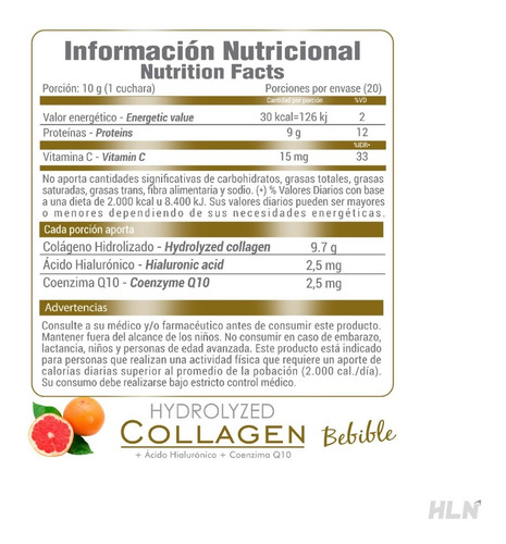 Imagen 2 de 4 de Suplemento En Polvo Age Biologique Hydrolyzed Collagen Colágeno Sabor Pomelo En Pote De 200g