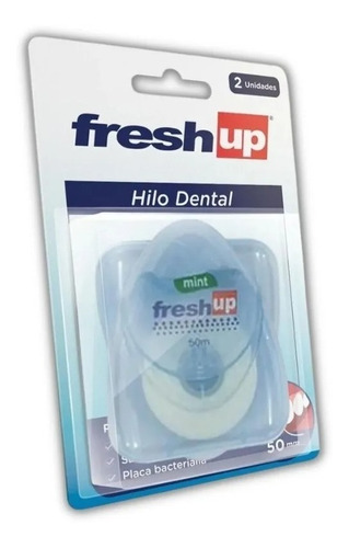 Hilo Dental Fresh Up 50m Pack 2 Unidades