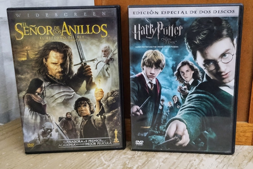 Harry Potter Y El Señor De Los Anillos (2 Dvd's Originales)