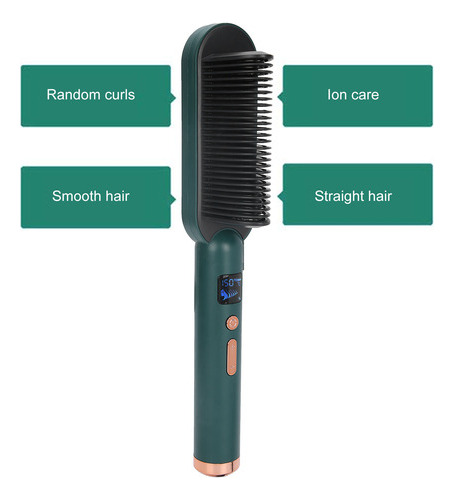 Herramienta Para Alisar El Cabello Color Verde 3 Engranaje